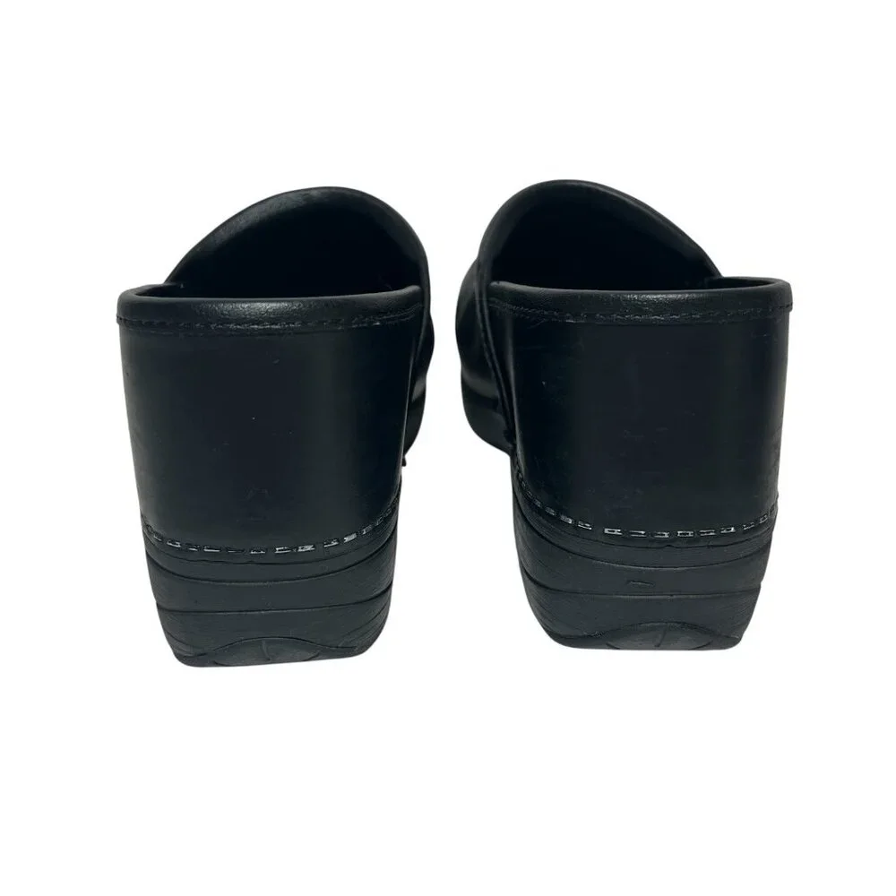 Dansko XP 2.0 Professional Clogs US 6.5 EU 37 Black Leather Comfort Slip On Shoe - Picture 3 of 9